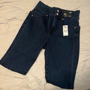 Express super skinny ripped jeans